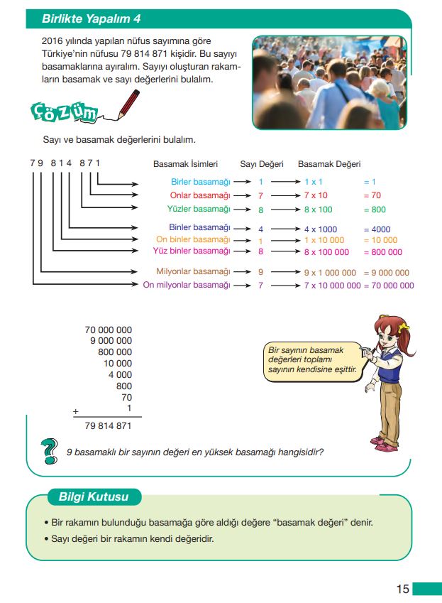 5. Sınıf Matematik Ders Kitabı Çözümleri ve Cevapları MEB Yayınları Sayfa 15