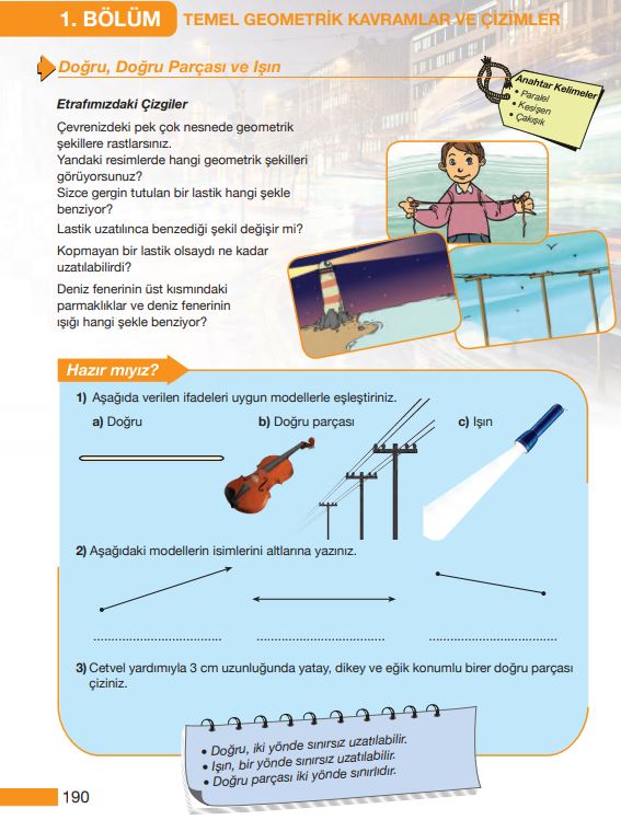 5. Sınıf Matematik Ders Kitabı Çözümleri ve Cevapları Sayfa 190 MEB Yayınları